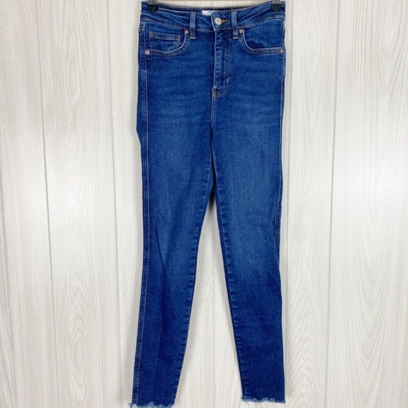 We The Free | Frayed Hem High Rise Skinny Jeans Size 26 - Picture 2 of 4